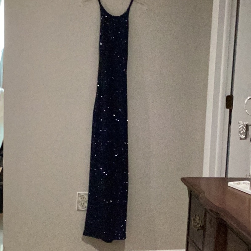 Jump Navy Sequin Maxi Dress